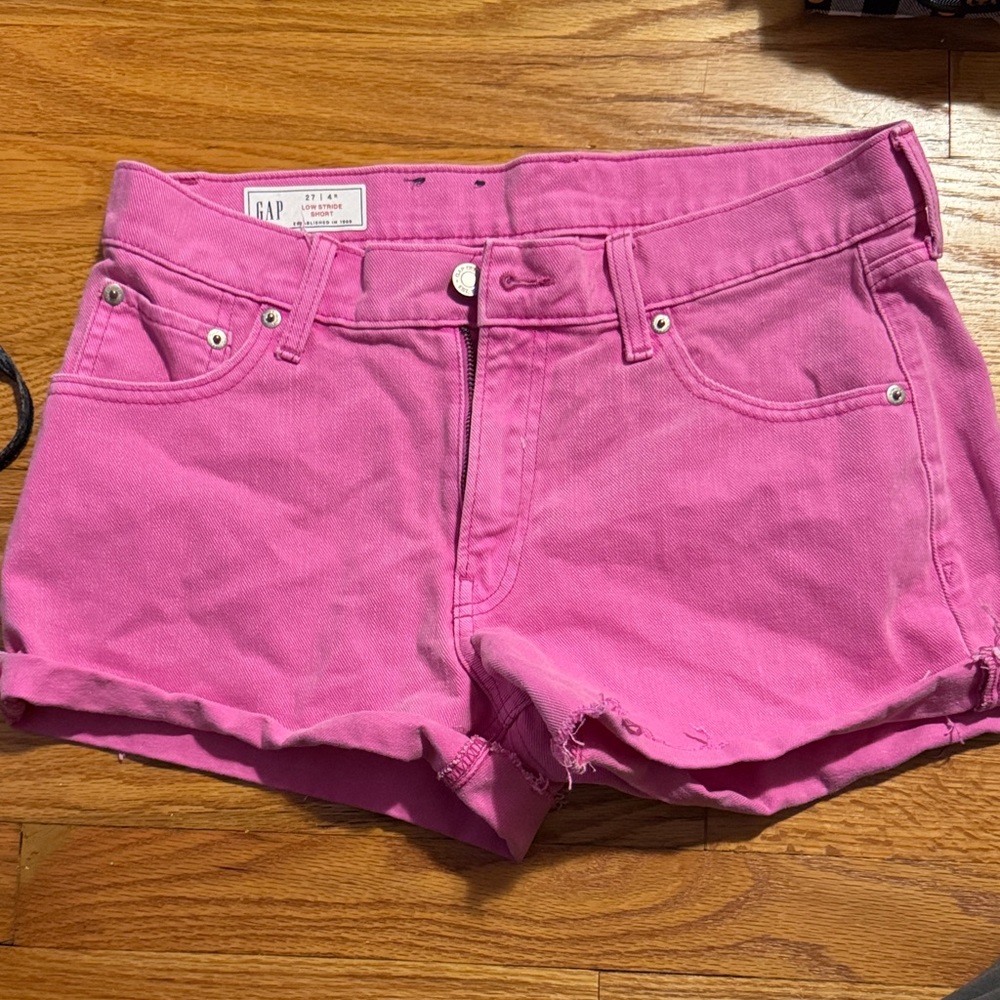 GAP Women's Vibrant Pink Jean Shorts